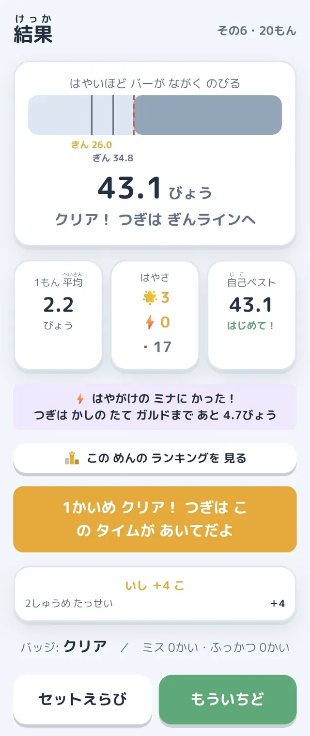 結果画面